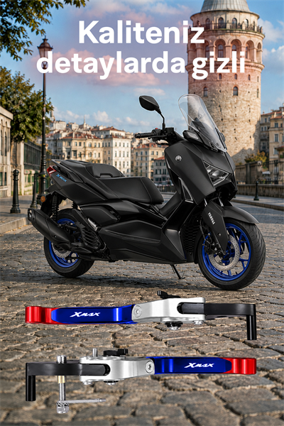 Yamaha Xmax Uyumlu El Frenli Manet 2018-2026 Cnc 3 Renk