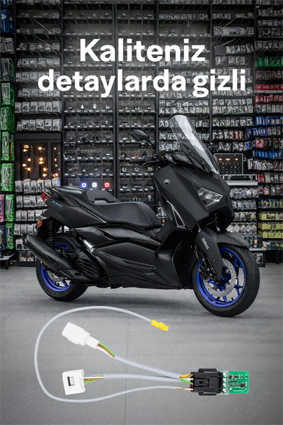 Yamaha Xmax Uyumlu F1 Çakar Modülü Soketli Kablo Seti 2018-2022