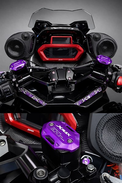 Yamaha Xmax Uyumlu Hidrolik Kapağı 2019-2026 Cnc Mor