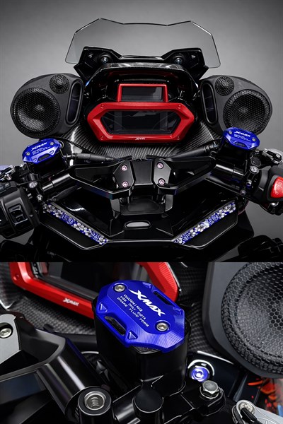 Yamaha Xmax Uyumlu Hidrolik Kapağı 2019-2026 Cnc Mavi