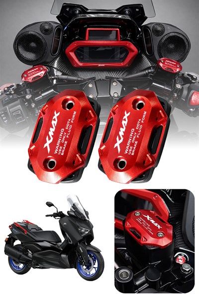 Yamaha Xmax Uyumlu Hidrolik Kapağı 2019-2026 Cnc Kırmızı