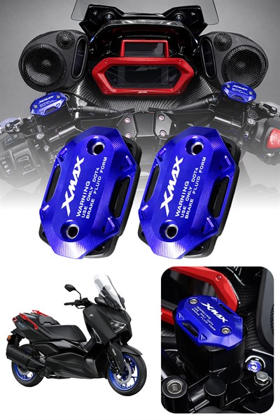 Yamaha Xmax Uyumlu Hidrolik Kapağı 2019-2026 Cnc Mavi