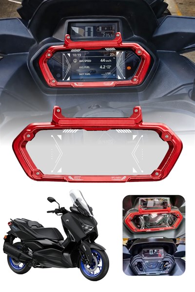 Yamaha Xmax Uyumlu Kadran Koruma Çerçevesi 2024 Cnc Kırmızı