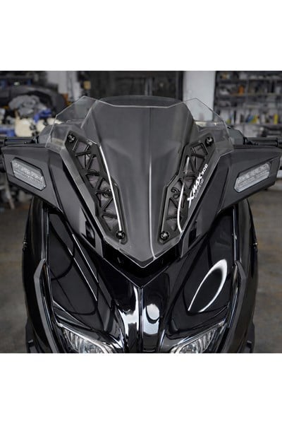 Yamaha Xmax Uyumlu Ön Cam Braketi 2018-2023 Cnc Siyah