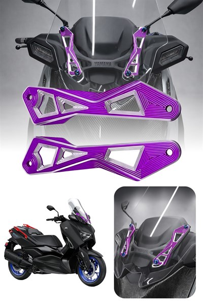 Yamaha Xmax Uyumlu Ön Cam Braketi 2024-2026 Cnc Mor