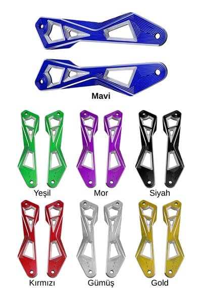 Yamaha Xmax Uyumlu Ön Cam Braketi 2024-2026 Cnc Mavi