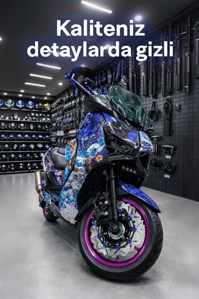 Yamaha Xmax Uyumlu Ön Fren Disk 2018-2026 Cnc Mavi
