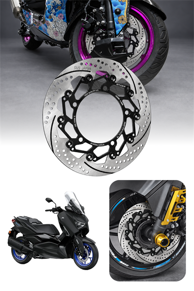 Yamaha Xmax Uyumlu Ön Fren Disk V2 2018-2026 Cnc Siyah