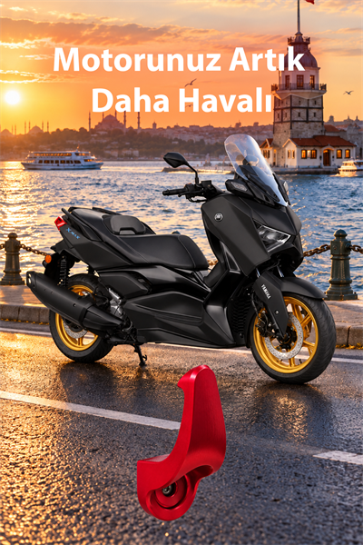 Yamaha Xmax Uyumlu Poşet Askılığı 2021-2026 Cnc Kırmızı