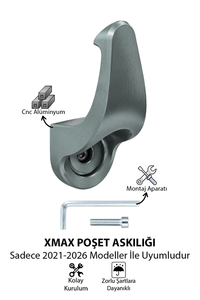 Yamaha Xmax Uyumlu Poşet Askılığı 2021-2026 Cnc Titanyum