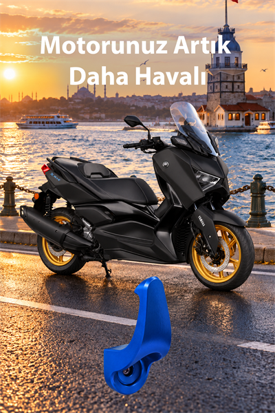 Yamaha Xmax Uyumlu Poşet Askılığı 2021-2026 Cnc Mavi