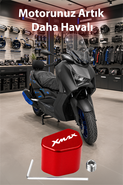 Yamaha Xmax Uyumlu Sinyal Switch 2020-2026 Cnc Kırmızı