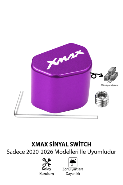 Yamaha Xmax Uyumlu Sinyal Switch 2020-2026 Cnc Mor