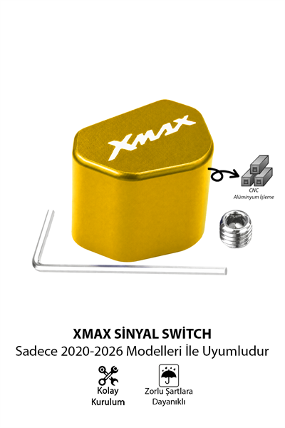 Yamaha Xmax Uyumlu Sinyal Switch 2020-2026 Cnc Gold