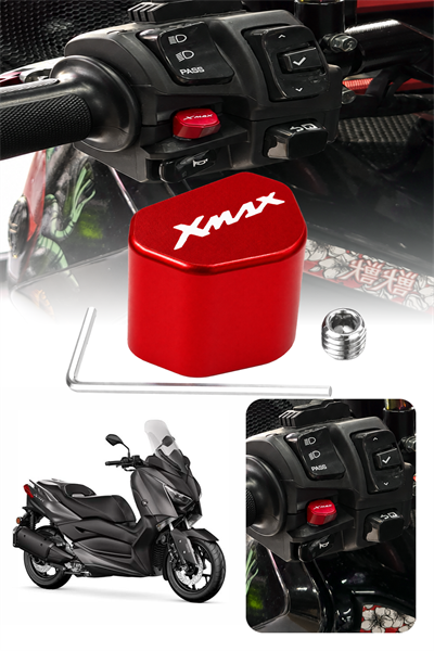 Yamaha Xmax Uyumlu Sinyal Switch 2020-2026 Cnc Kırmızı