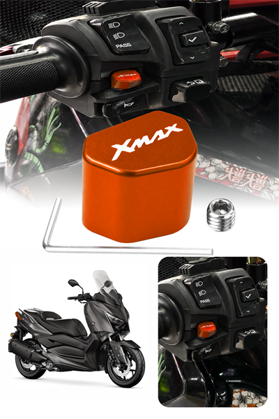 Yamaha Xmax Uyumlu Sinyal Switch 2020-2026 Cnc Turuncu