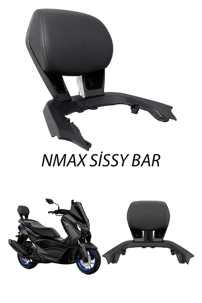 Yamaha Nmax Uyumlu Sisy Bar Sırt Dayama 2021-2026 Siyah