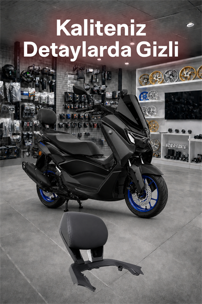 Yamaha Nmax Uyumlu Sisy Bar Sırt Dayama 2021-2026 Siyah