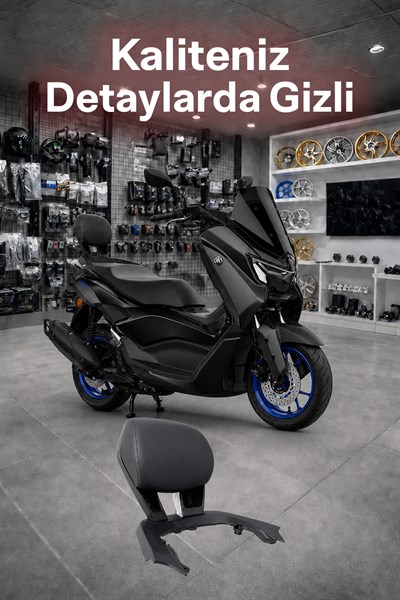 Yamaha Xmax Uyumlu Sisy Bar Sırt Dayama 2023-2025 Siyah