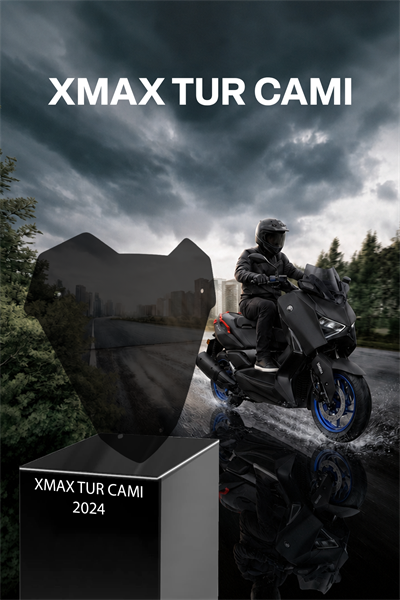 Yamaha Xmax Uyumlu Sport Tur Camı 2024 Füme