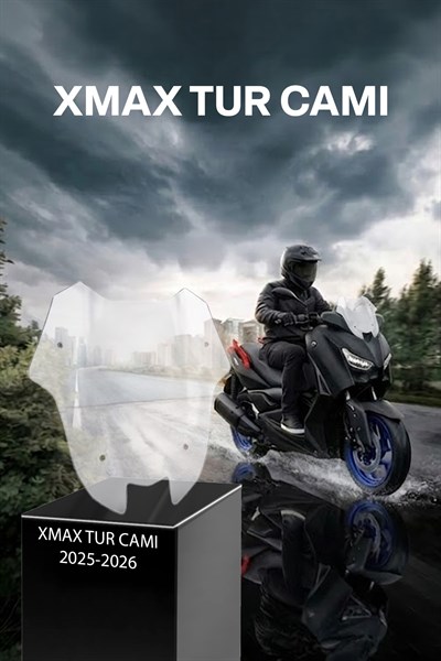 Yamaha Xmax Uyumlu Sport Tur Camı 2025-2026 Şeffaf