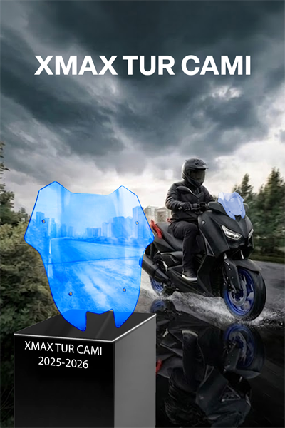 Yamaha Xmax Uyumlu Sport Tur Camı 2025-2026 Mavi