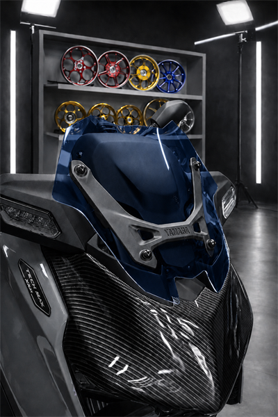 Yamaha Xmax Uyumlu Sport Tur Camı 2025-2026 Mavi