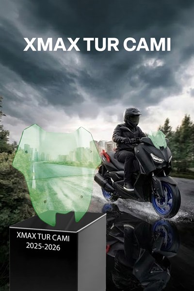 Yamaha Xmax Uyumlu Sport Tur Camı 2025-2026 Yeşil