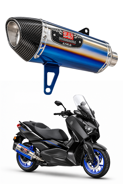 Yamaha Xmax Uyumlu Susturuculu Abartı Egzoz 2018-2026 İridyum-Gümüş