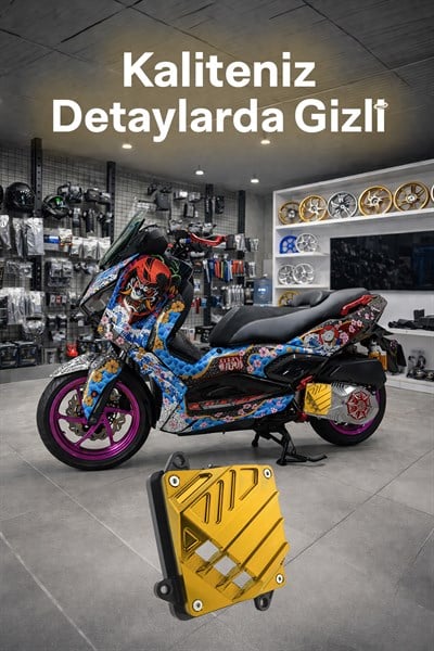 Yamaha Xmax Uyumlu Varyatör Koruma Kapağı 2021-2026 Cnc Gold