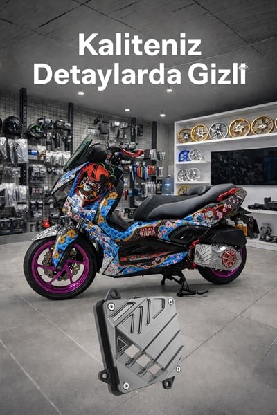 Yamaha Xmax Uyumlu Varyatör Koruma Kapağı 2021-2026 Cnc Titanyum