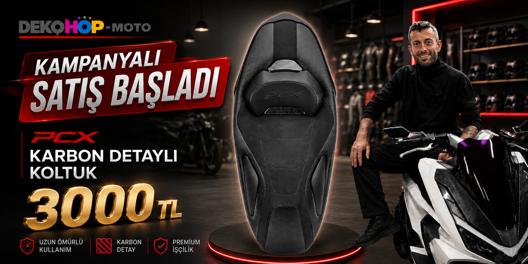 PCX KARBON KOLTUK