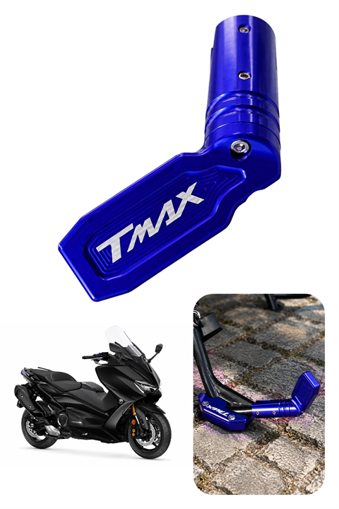 Yamaha Tmax Uyumlu Kaz Ayağı Ucu 2020-2026 Cnc Mavi