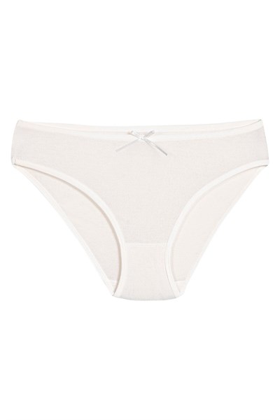Bambu Bikini Kadın Külot Ekru 6lı Paket