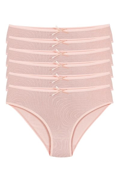 Bambu Bikini Kadın Külot Pudra 6lı Paket