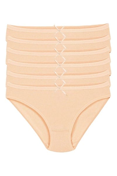 Bambu Bikini Kadın Külot Ten 6lı Paket