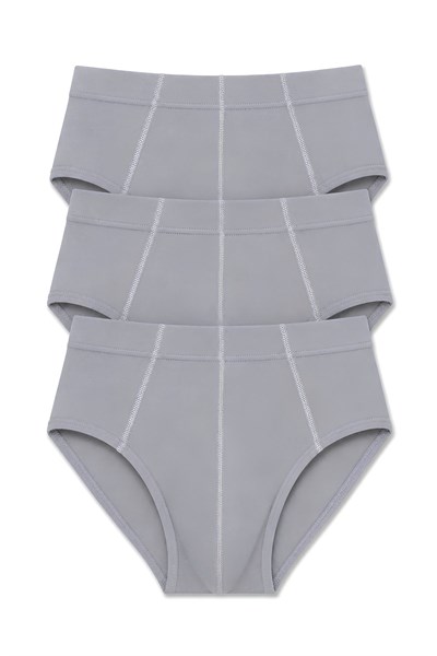 Bambu Erkek Slip Gri 3lü Paket