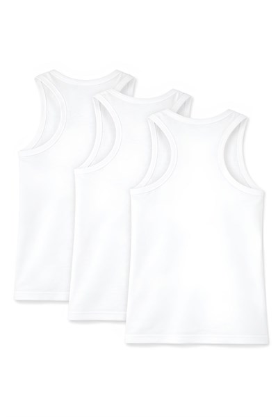 Bambu Erkek Sporcu Atlet Beyaz 3lü Paket