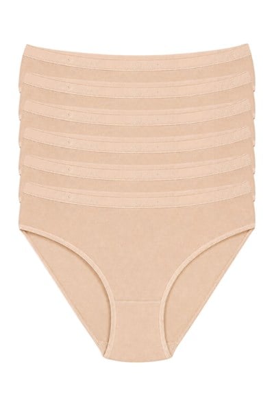 Bambu Kemerli Bikini Kadın Külot Ten 6lı Paket