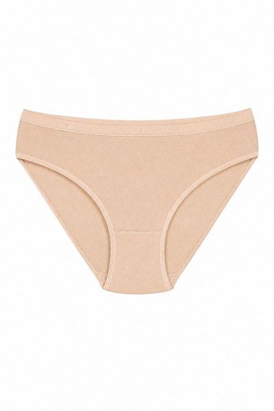 Bambu Kemerli Bikini Kadın Külot Ten 6lı Paket