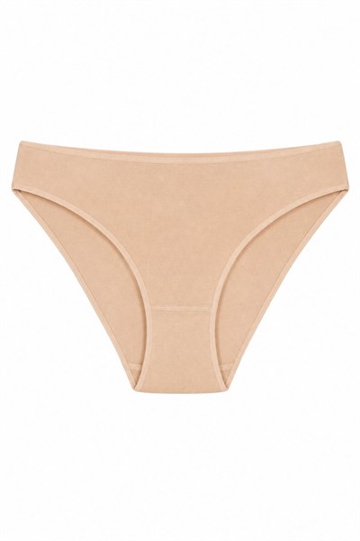 Bambu Süper İz Yapmaz Bikini Kadın Külot Ten 6lı Paket