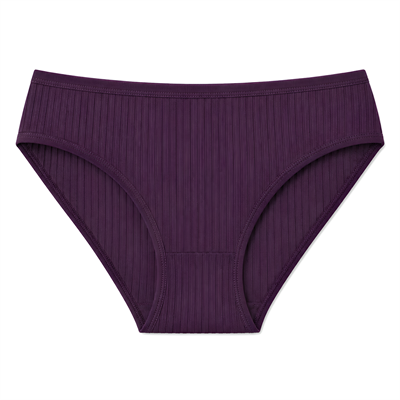 Çizgili Bambu Bikini Kadın Külot Renkli 6lı Paket