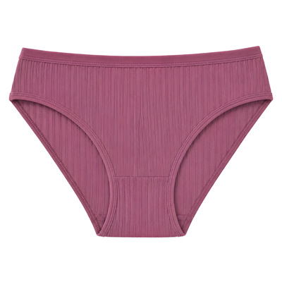 Çizgili Bambu Bikini Kadın Külot Renkli 6lı Paket