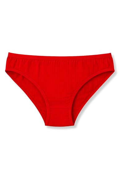 Çizgili Bambu Bikini Kadın Külot Renkli 5li Paket