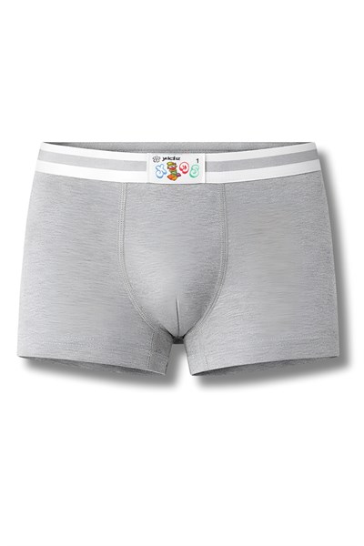 Erkek Çocuk Likralı Boxer Gri 3lü Paket