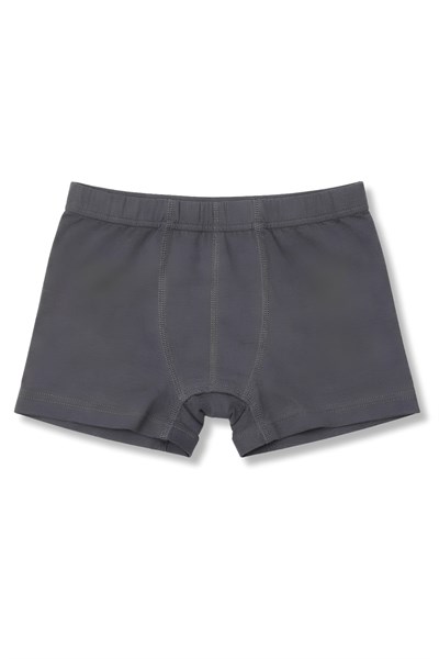 Erkek Çocuk Likralı Boxer Siyah-Füme-Gri 3lü Paket