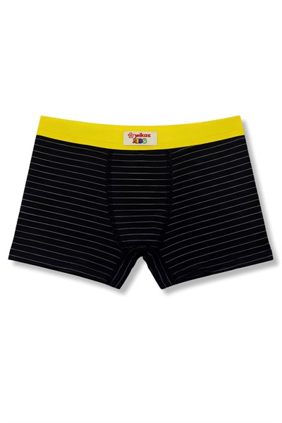 Erkek Çocuk Likralı Havlu Bel Boxer Çizgili 3lü Paket