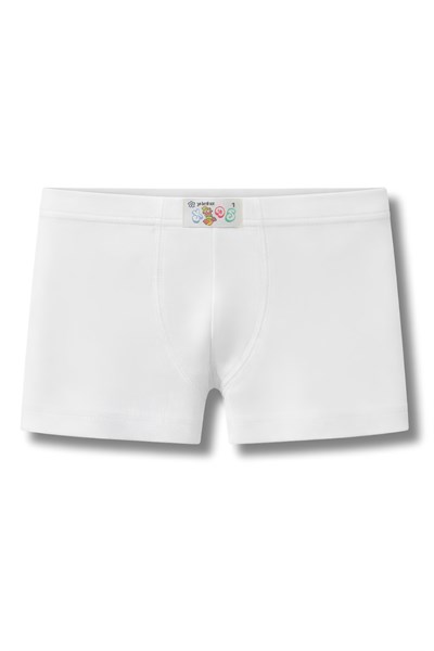 Erkek Çocuk Modal Boxer Beyaz 3lü Paket