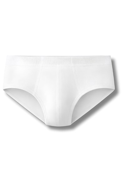 Erkek Çocuk Ribana Kom Slip Beyaz %100 Pamuk 3lü Paket