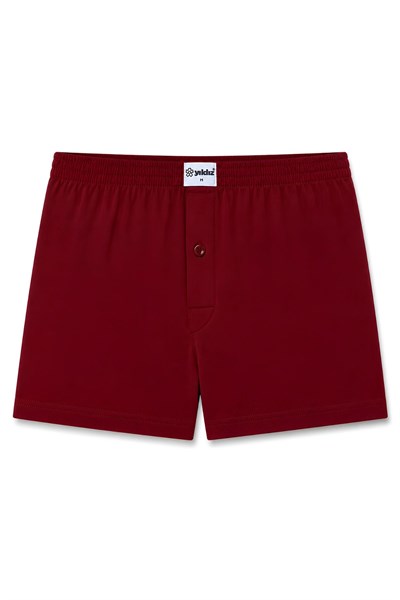 Havlu Bel Erkek Boxer Bordo %100 Pamuk 3lü Paket